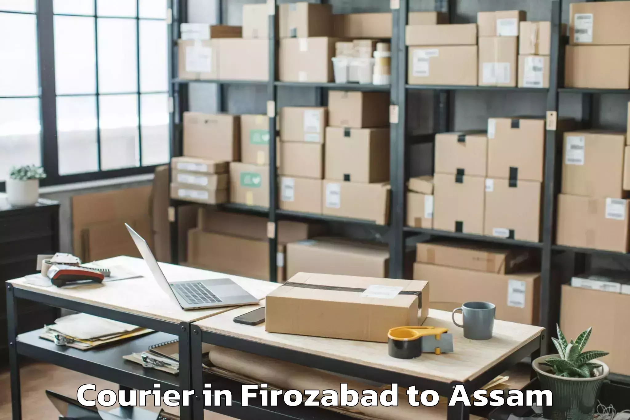 Top Firozabad to Dhekiajuli Courier Available